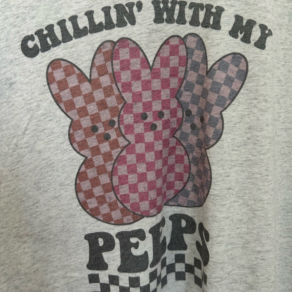 Chillin’ With My Peeps Graphic T-Shirt Size XL - Picture 2 of 4